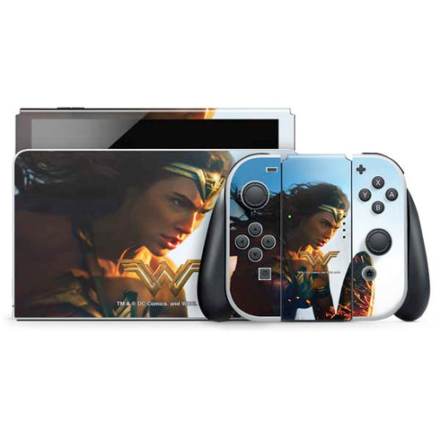 DC Comics Wonder Woman Action Pose Poster Nintendo Switch OLED (2021) Skin